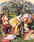 Arthur Hughes The King's Orchard painting